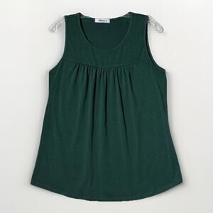 Kikiberry Sleeveless Tank Top Womens Size Medium Green Boho Summer Work